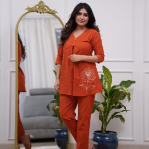 Premium Cotton Co-ord Set with Pocket