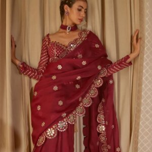 Bollywood Blockbuster Mirror Work Saree