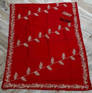 Royal Uppada Gota Handwork Saree with Blouse | Heavy Kachi Patti Design