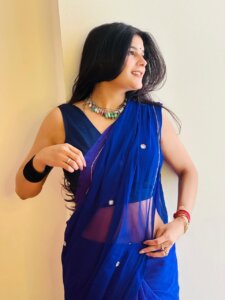 ✨ Half Pure Semi Chiffon Handwork Saree with 40+ Butti & Blouse