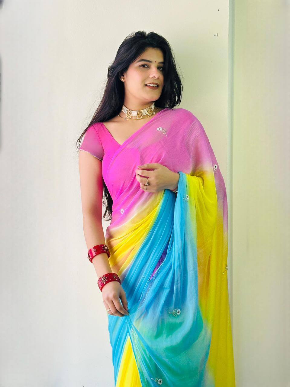 Chiffon saree collection