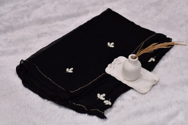 Pure Chiffon Saree with Heavy Gotapatti Work